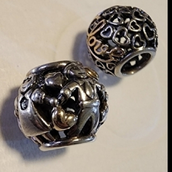 pandora charms family forever and open heart love 14k sterling silver - Picture 4 of 8